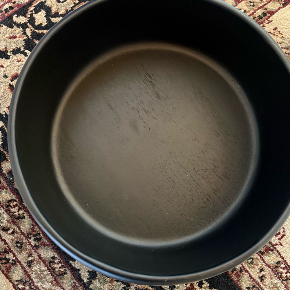 Threshold- 189oz acacia Modern serving Bowl - black - Picture 3 of 4